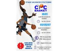 Stage de basket Vacances de Toussaint 2023